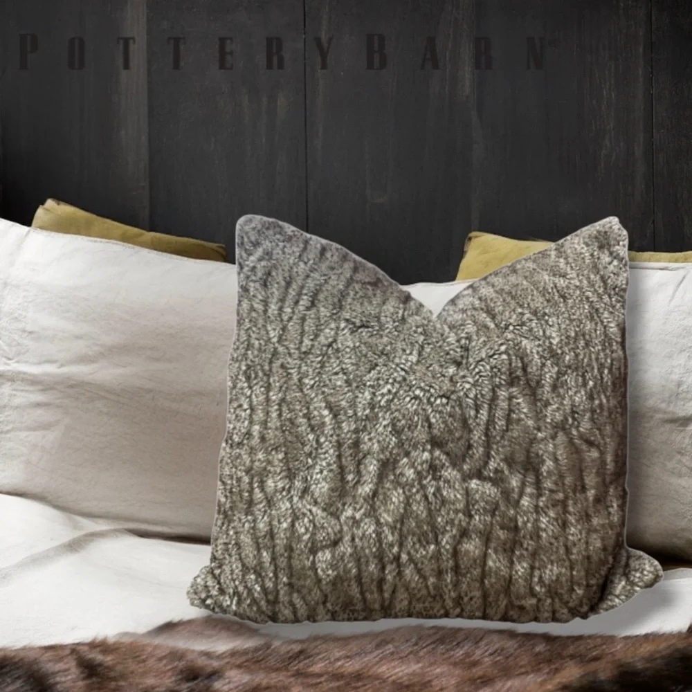 Pottery Barn Faux Fur Pillow Covers